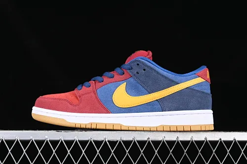 All categories Nk SB Dunk series Nk SB Dunk Low low-top skate shoes J version Nk SB Dunk Low "Barcelona" Barcelona dress color Dunk series retro low-top skate shoes DJ0606-400